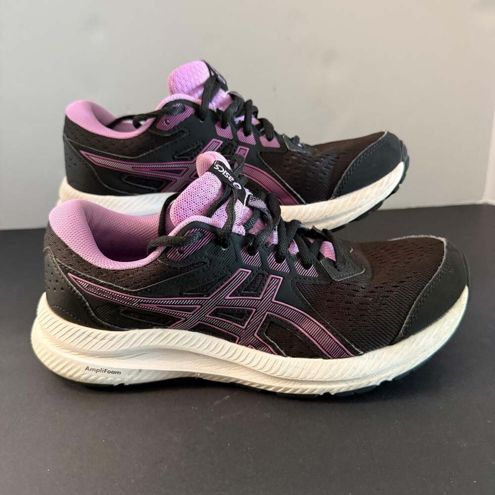 Asics Gel-Contend‎ 8 Women's Running Shoes Black Purple Size 8.5